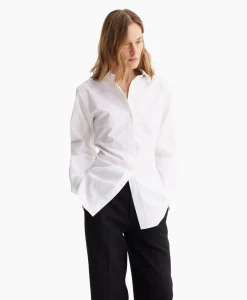 Les Coyotes De Paris Blouse Shaped Poplin Wit