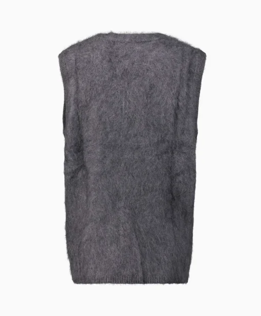 Lisa Yang Pullover Astrid Donkergrijs