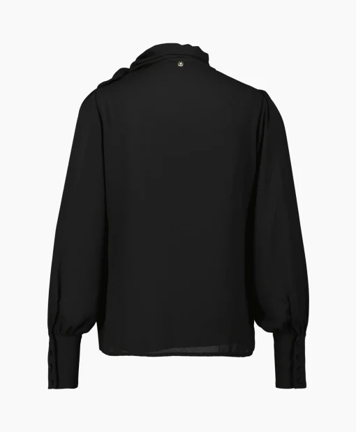 Liu Jo Blouse Ecs Tunica C/Fiocco Zwart