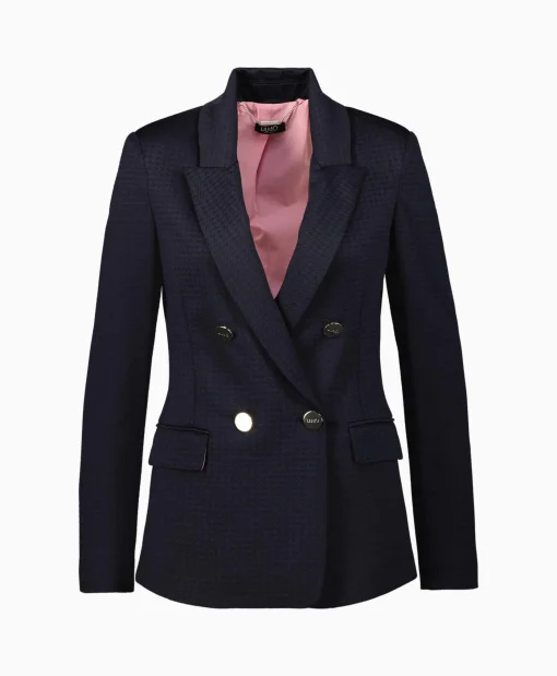 Liu Jo Jasje Giacca Doppio Petto Straight Blauw
