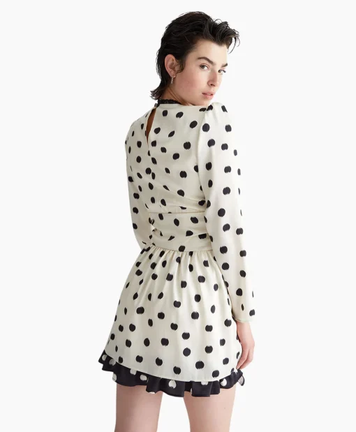 Liu Jo Mini Jurk Ecs Abito C/Nodo Wit