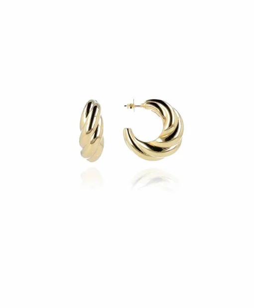 Lott. Gioielli Oorbellen Cl Twist Creole S Goud