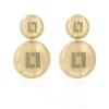 Lott. Gioielli Oorbellen Ce Re Round Logo Sand Goud