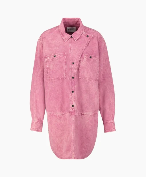 Marant Etoile Mini Jurk Ilaya-Gc Pink