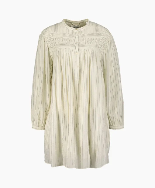 Marant Etoile Mini Jurk Leozi-Gc Ecru