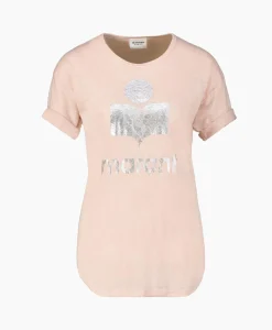 Marant Etoile T-Shirt Korte Mouw Koldi-Gc Pink