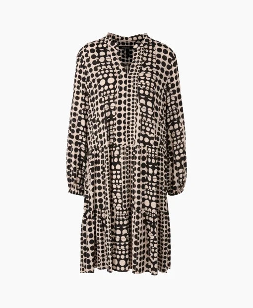 Marccain Additions Midi Jurk Ua 21.02 W10 Zwart