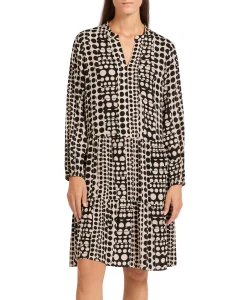 Marccain Additions Midi Jurk Ua 21.02 W10 Zwart