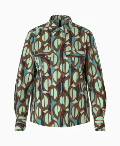 Marccain Collectie Blouse Wc 51.04 W04 Groen