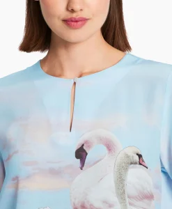 Marccain Collectie Blouse Wc 55.07 J08 Licht Blauw