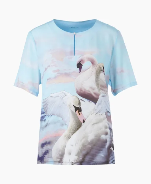 Marccain Collectie Blouse Wc 55.07 J08 Licht Blauw