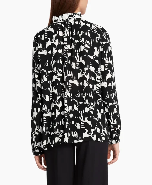 Marccain Collectie Blouse Wc 51.16 W13 Zwart