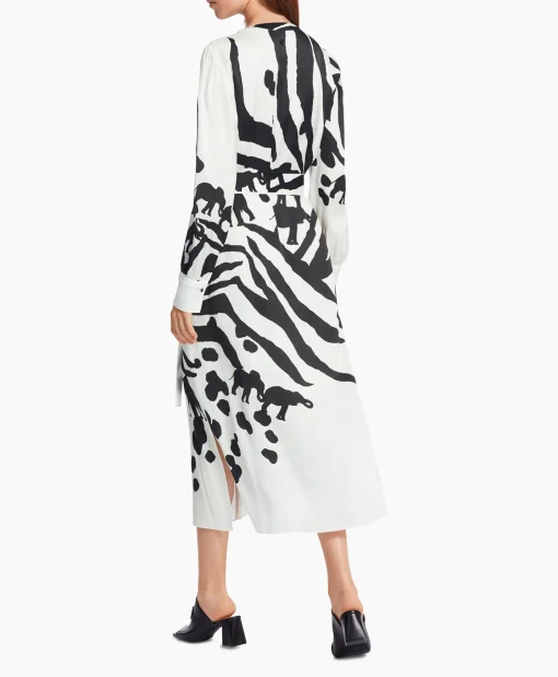 Marccain Collectie Jurk Wc 21.05 W14 Print + 2 Kleurig