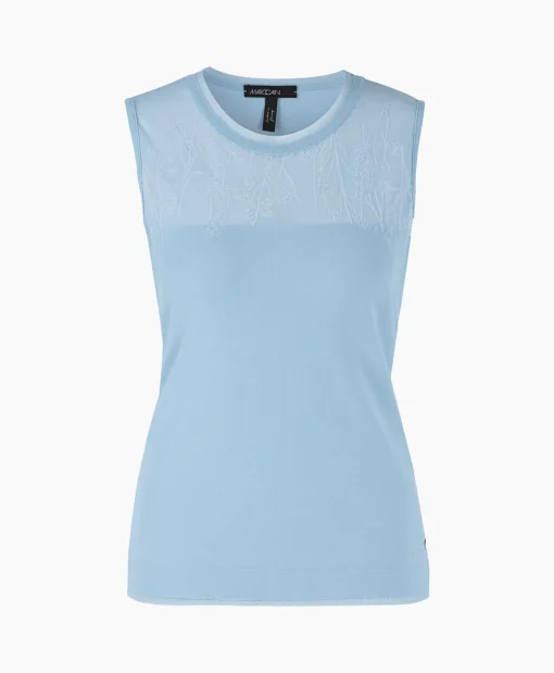 Marccain Collectie Top Wc 61.07 M27 Licht Blauw