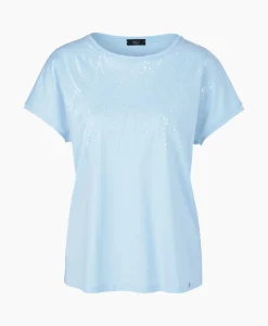 Marccain Collectie T-Shirt Wc 48.46 J36 Licht Blauw