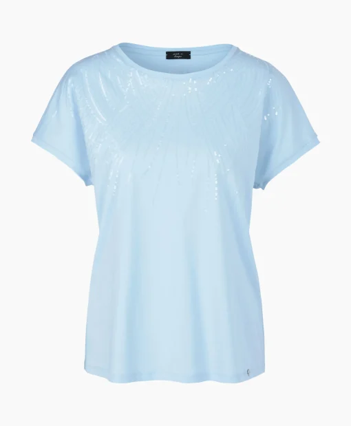 Marccain Collectie T-Shirt Wc 48.46 J36 Licht Blauw