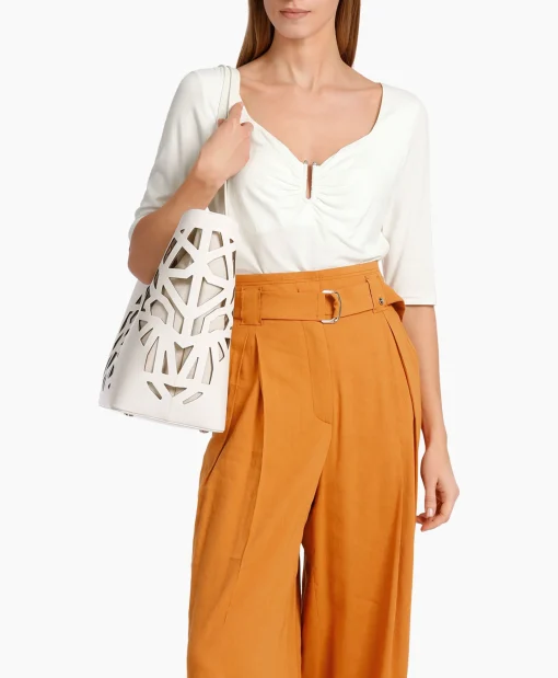 Marccain Collectie T-Shirt Wc 48.57 J33 Off White