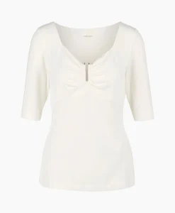 Marccain Collectie T-Shirt Wc 48.57 J33 Off White