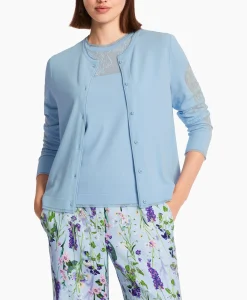 Marccain Collectie Vest Wc 39.13 M27 Licht Blauw