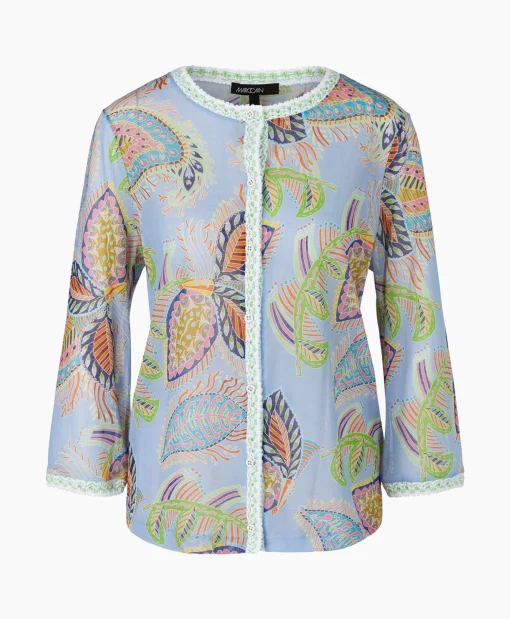 Marccain Collectie Vest Wc 39.32 M44 Licht Blauw