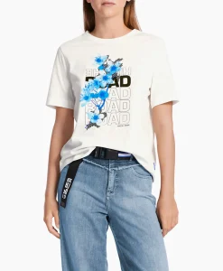 Marccain Sport T-Shirt Ws 48.20 J36 Off White