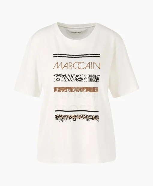 Marccain Sport T-Shirt Ws 48.21 J58 Off White