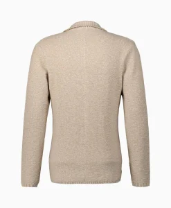 Maurizio Baldassari Jack Knit With Rib Details Beige