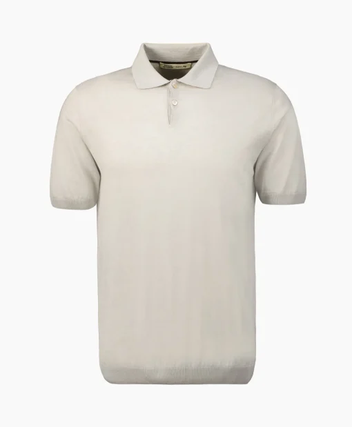 Maurizio Baldassari Polo Light Knitted Licht Grijs