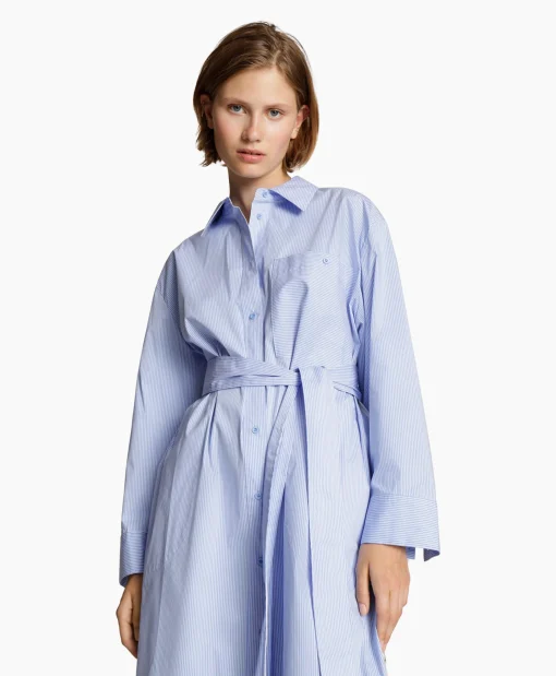 Munthe Midi Jurk Masseila Blauw