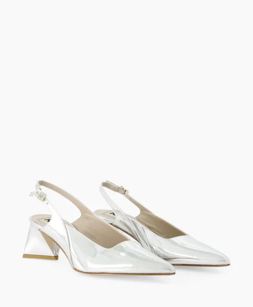 Natan Schoenen Pump Specchio Argento Zilver