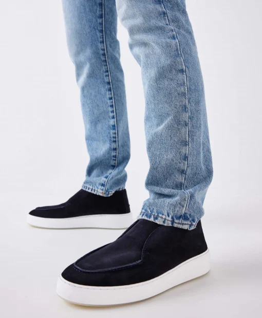 Nubikk Loafer Jiro Suo Donker Blauw