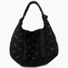 Nunoo Bags Crossbody Tas Maxi Dandy Rivet Washed Black Zwart