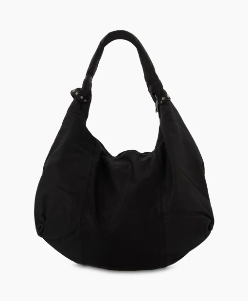 Nunoo Bags Crossbody Tas Maxi Dandy Rivet Washed Black Zwart