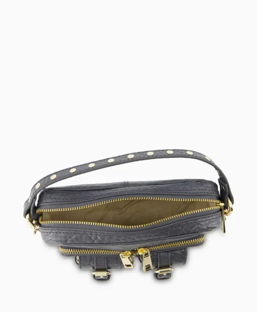 Nunoo Bags Schouder / Hand Tas Helena Buckle New Zealand Grijs