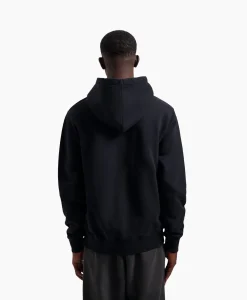 Olaf Hussein Hoodie Blur Logo Zwart