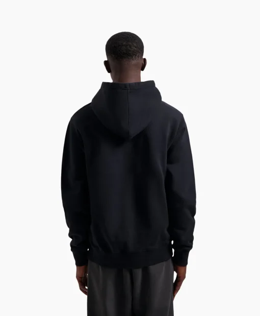 Olaf Hussein Hoodie Blur Logo Zwart