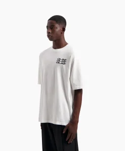 Olaf Hussein T-Shirt Blur Logo Wit