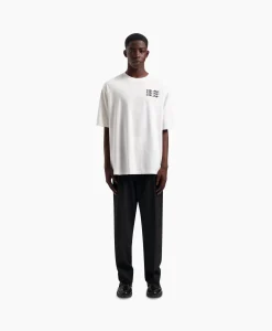 Olaf Hussein T-Shirt Blur Logo Wit