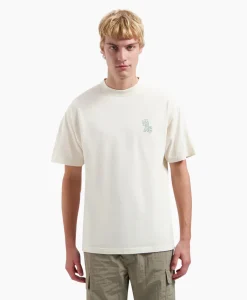 Olaf Hussein T-Shirt Korte Mouw Layered Logo Off White