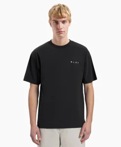 Olaf Hussein T-Shirt Korte Mouw Face Zwart