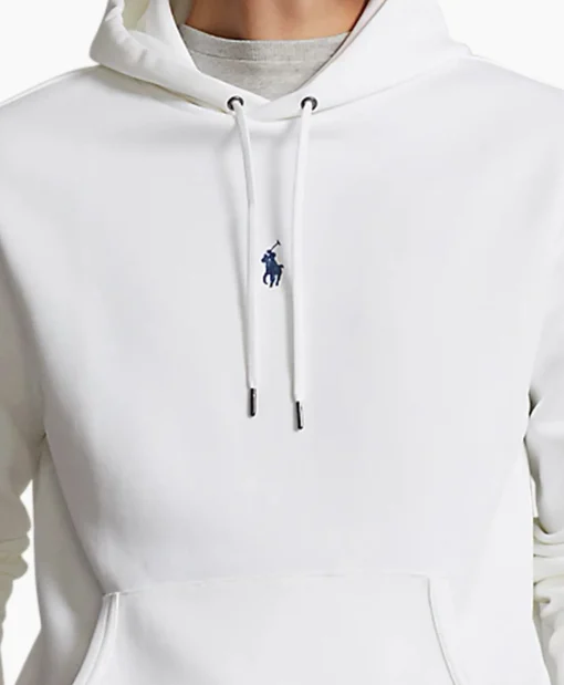 Ralph Lauren Hoodie Mid Logo Wit