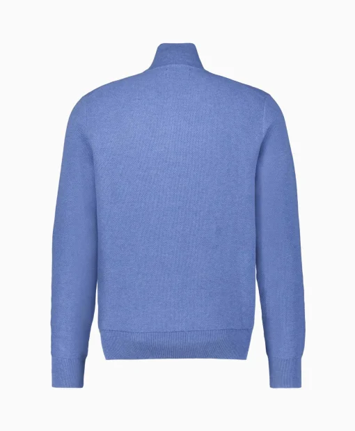 Ralph Lauren Pullover Quarterzip Cotton Blauw