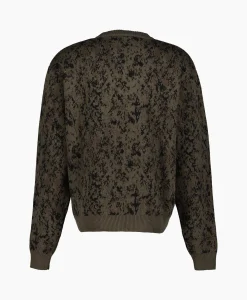 Represent Gebreide Trui Camo Groen