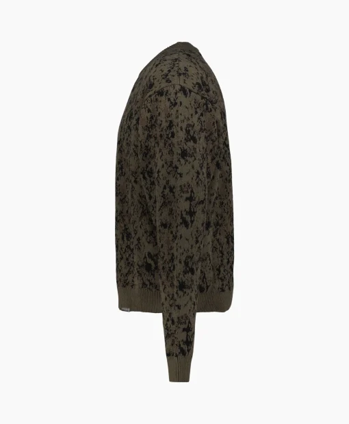 Represent Gebreide Trui Camo Groen