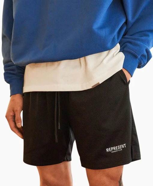 Represent Korte Broek Owners Club Mesh Zwart