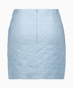 Rohe Minirok Short Jacquard Skirt Blauw