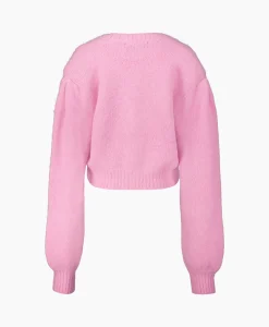 Rotate Vest Knit Cropped Pink