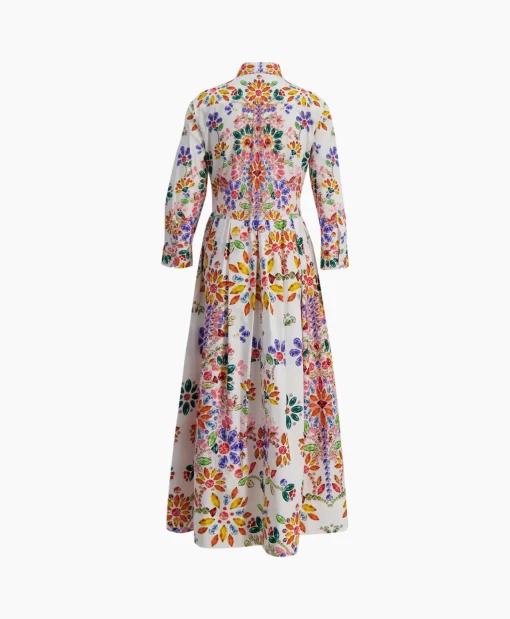 Sara Roka Midi Jurk Elenat Oranje