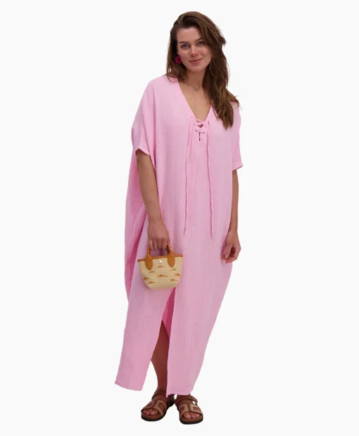 Sea Me Happy Maxi Jurk Monoi Bamboo Rose