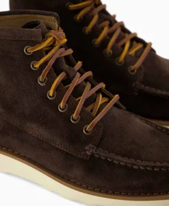 Sebago Veterboot Tala High Oiled Suede Donker Bruin